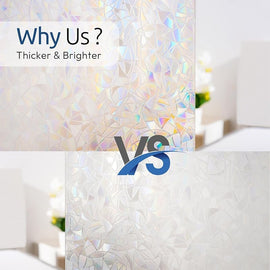 Holographic PVC Window Privacy Film