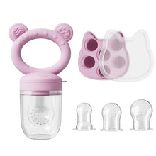 Load image into Gallery viewer, Baby Food Fruit Feeder &amp; Breastmilk Popsicle Mold Set