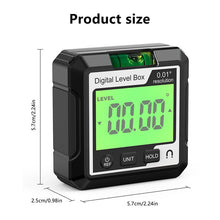 Load image into Gallery viewer, 0-360°(4 * 90°) Digital Angle Finder Level Magnetic Electronic Gauge Inclinometer Protractor Tool