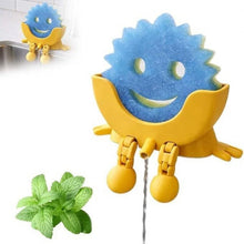 Load image into Gallery viewer, Cute Smiling Sponge Holder With Drainage