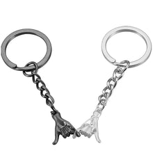 Load image into Gallery viewer, Couple Hand-Holding Creative Keychain Set