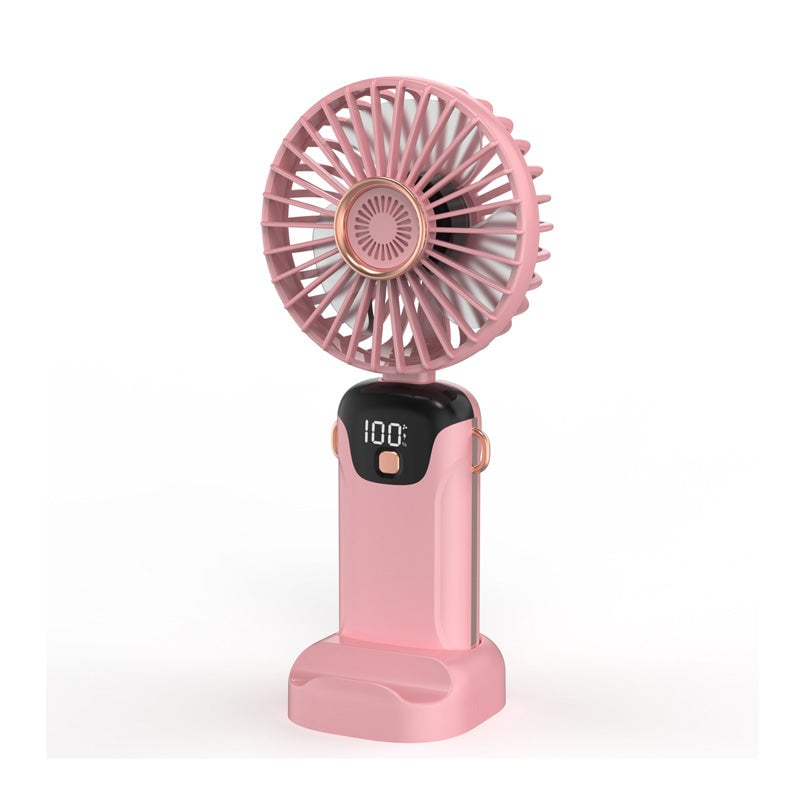 Portable fan with digital display