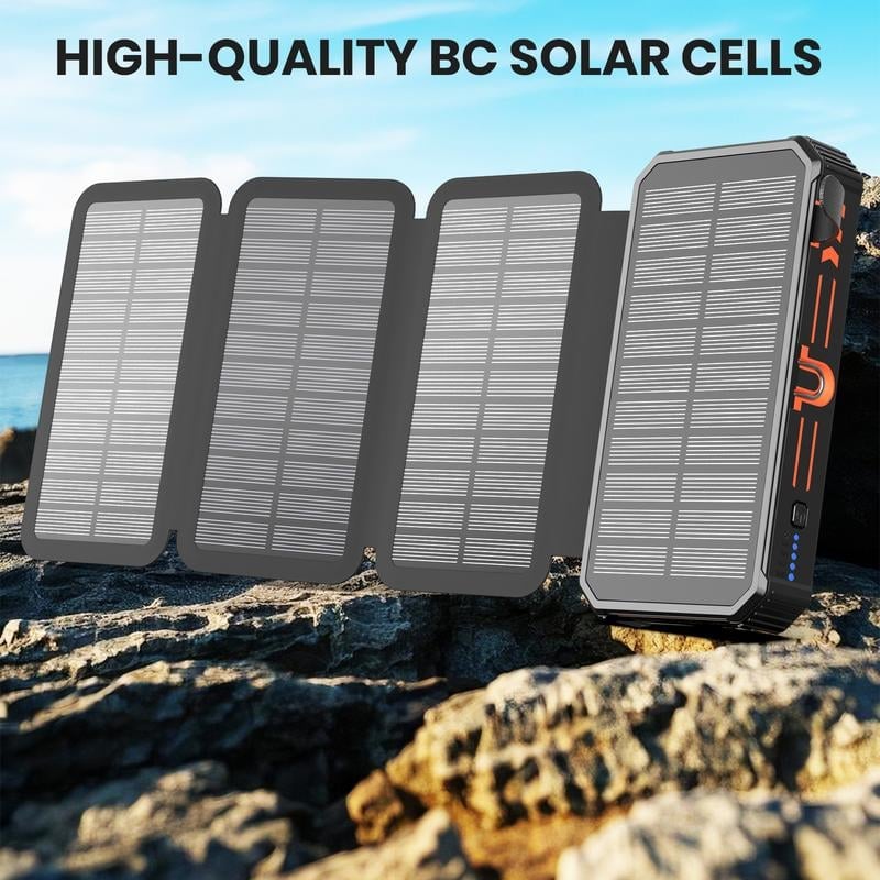 Sakerplus Wireless Portable 30000 Solar Charger Power Bank