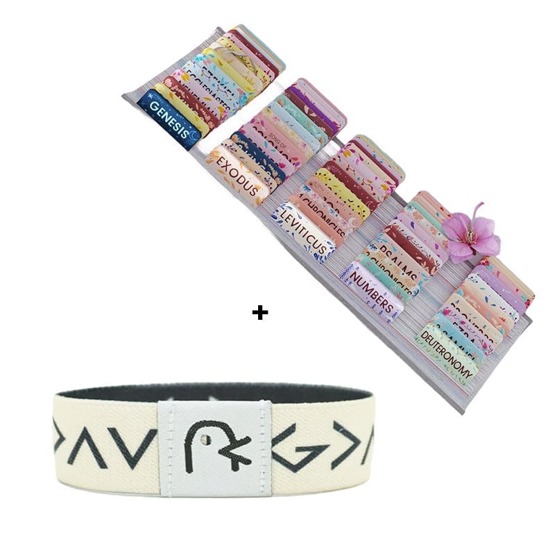 Floral Bible Tabs 66 Peel-and-Stick