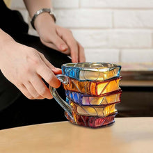 Load image into Gallery viewer, Hand-painted Book Coffee Cup