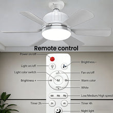 Load image into Gallery viewer, Ceiling Fan with LED Light