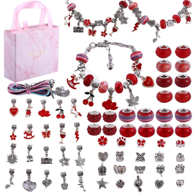 【Extra 50% Off】Girls Charm Bracelet Making Kit