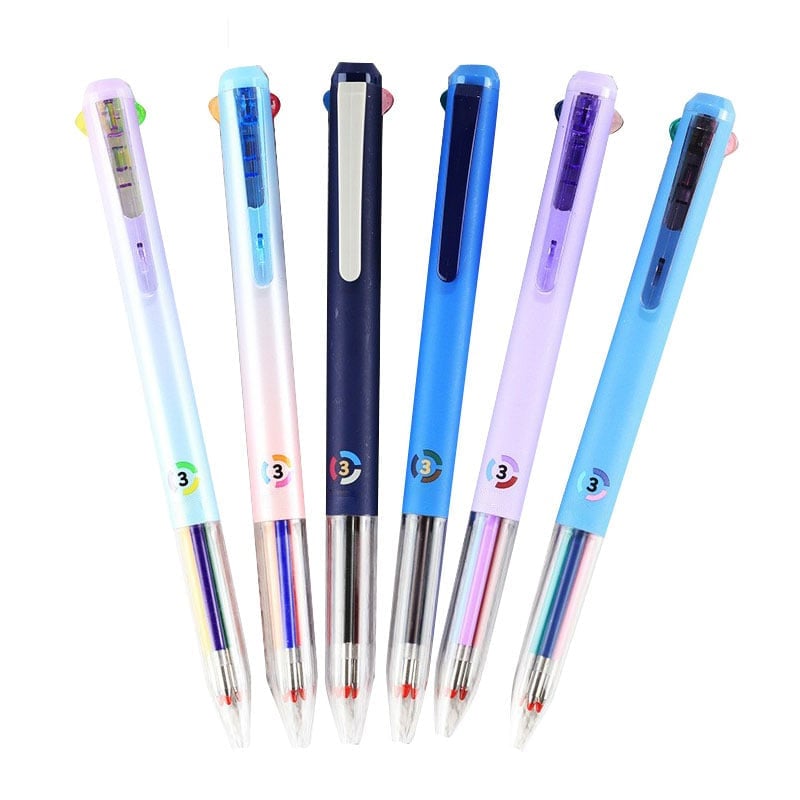 Three-Color Retractable Gel Pen