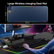 Load image into Gallery viewer, Sakerplus Wireless RGB Charging Mouse Pad