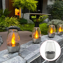 Load image into Gallery viewer, Solar LED Candle Goblet Light for Outdoor Waterproof Use