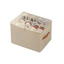 Load image into Gallery viewer, Collapsible Shoe Organizer Box with Transparent Cover