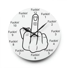 Load image into Gallery viewer, Middle finger Wall Clock