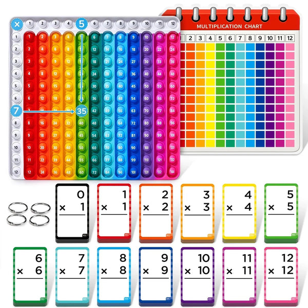 Math Flash Cards and Pop Fidget Chart – nuvayo