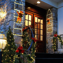 Load image into Gallery viewer, Christmas Ladder Decoration Lights With Santa Claus