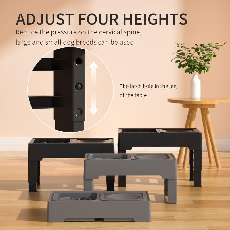 Adjustable Table Pet Bowl