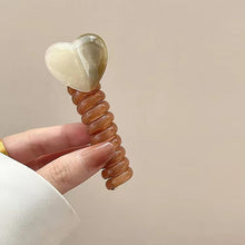 Load image into Gallery viewer, 4 PCS - Heart Shaped Straight Telephone Cord Ponytail Holder