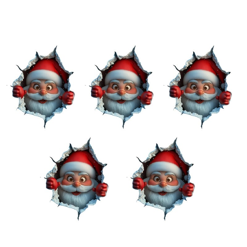 Santa Claus Wall Sticker Set