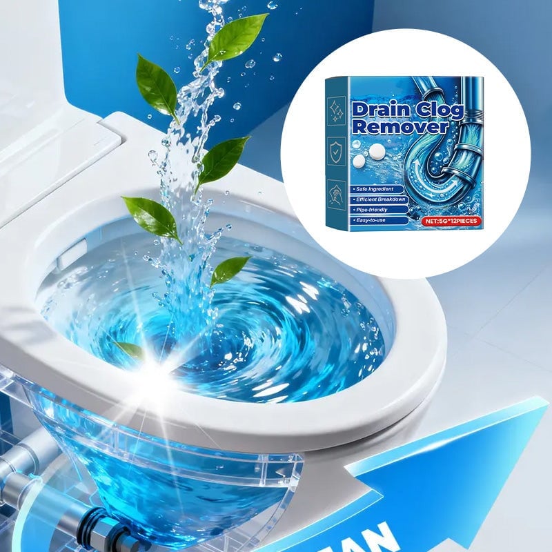 Fish-Shaped Quick-Dissolving Drain Clog Remover