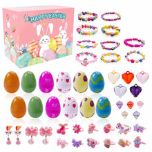 Load image into Gallery viewer, Prefilled Easter Eggs with Toys and Stickers for Egg Hunts