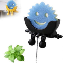 Load image into Gallery viewer, Cute Smiling Sponge Holder With Drainage