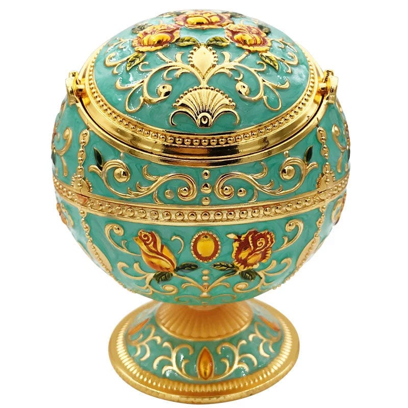 Vintage Portable Cigar Ashtray with Lid