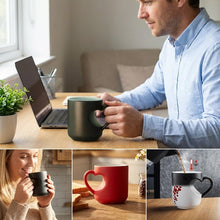 Load image into Gallery viewer, Heart-shaped Color-changing Ceramic Mug