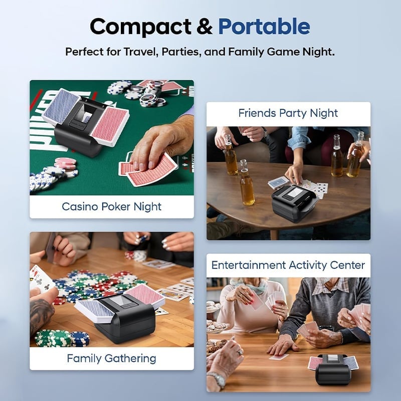 Rechargeable Automatic Card Shuffler