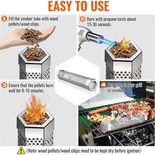 Load image into Gallery viewer, 12' Pellet Smoker Tube for All Grill or Smoker