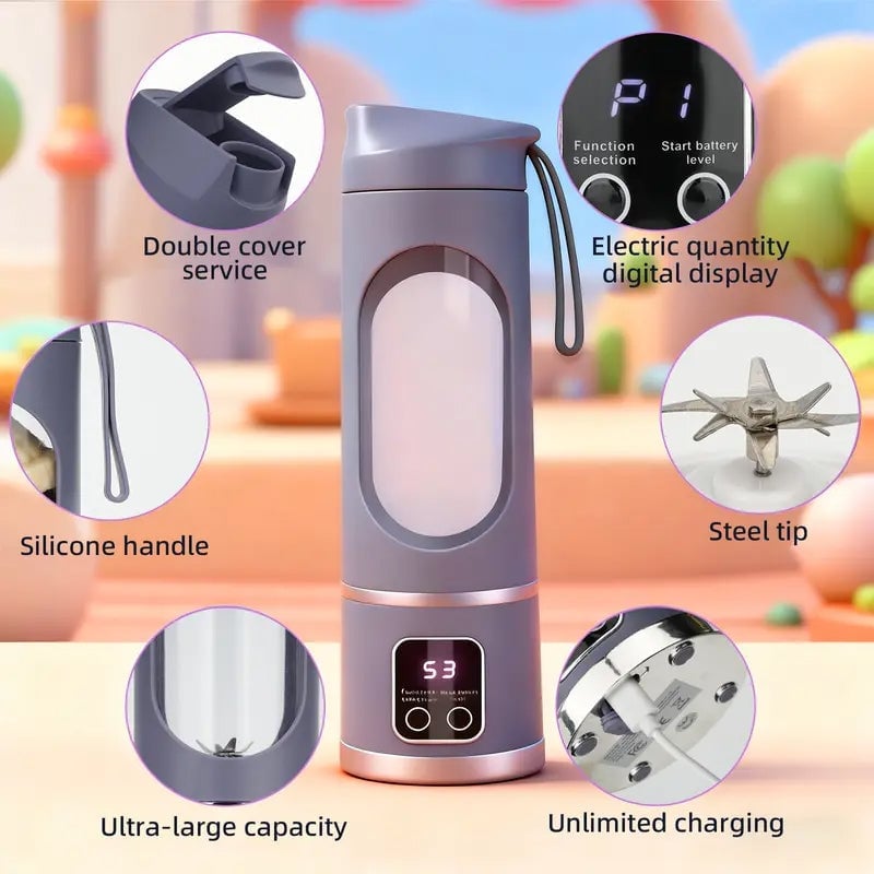 Dual-Motor Portable Juicer Cup