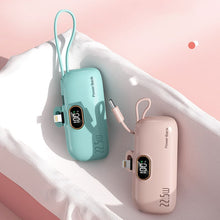 Load image into Gallery viewer, Mini Portable Charger with Built-in Cable