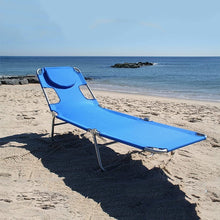 Load image into Gallery viewer, Portable Folding Beach Lounge Chair with Backpack Straps