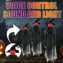 Load image into Gallery viewer, Light-Up Halloween Witches &amp; Pumpkin Decor