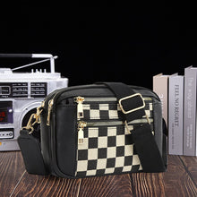 Load image into Gallery viewer, Women's Fashionable Colorblock Plaid Pattern Crossbody Bag