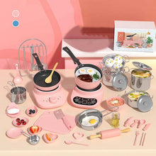 Load image into Gallery viewer, Children's Real Cooking Mini Kitchen Toys - 22 PCS Set