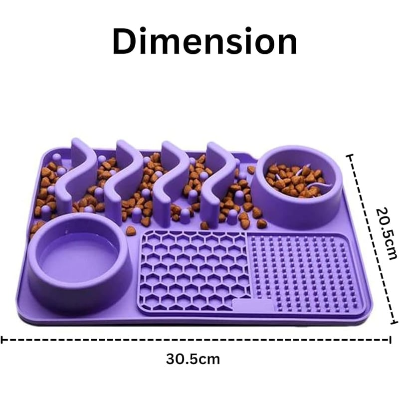 Slow Feeder Lick Mat for Dogs & Cats