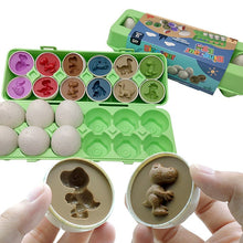 Load image into Gallery viewer, Color &amp; Shapes Matching Egg Set