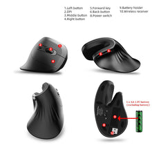Load image into Gallery viewer, Aless™ Wireless Ergonomic Vertical Mouse