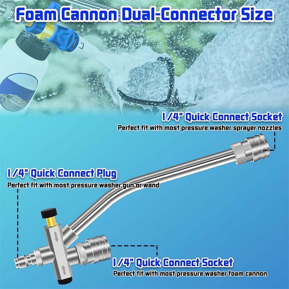 Sakerplus Foam Cannon Dual Connector Accessory