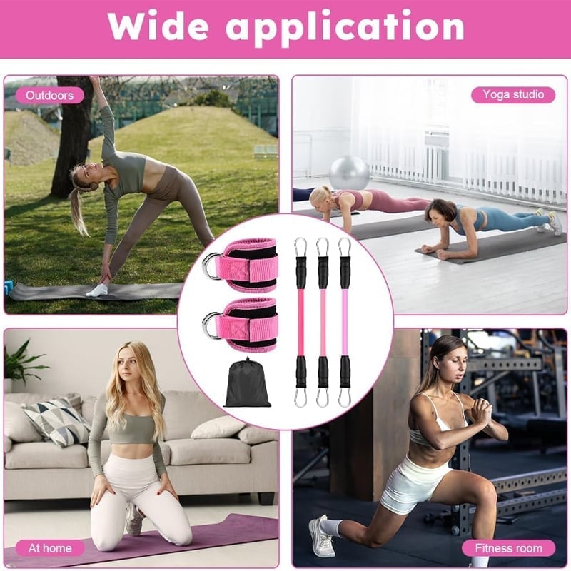 Ankle Resistance Band Set for Leg and Hip Training