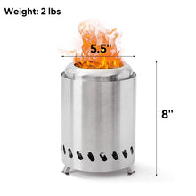 Load image into Gallery viewer, Portable Smokeless Tabletop Firepit
