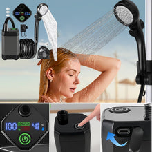 Load image into Gallery viewer, Portable Rechargeable Outdoor Camping Shower Pump