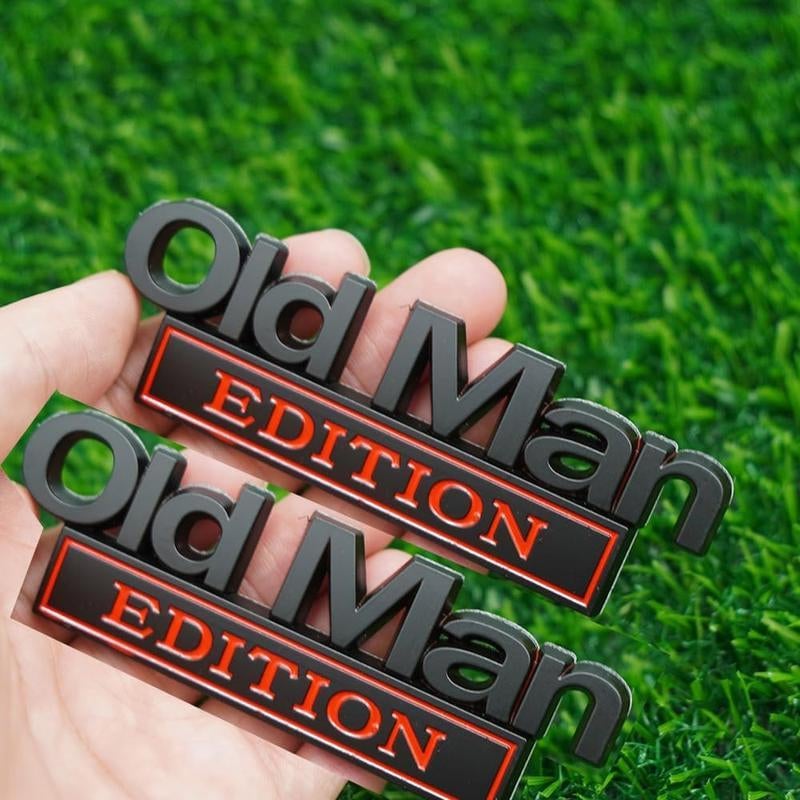 Old Man Edition Car Badge