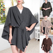 Load image into Gallery viewer, Women's Solid Color Cape Shawl