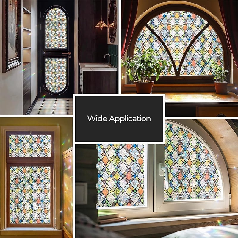 Holographic PVC Window Privacy Film