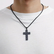 Load image into Gallery viewer, American Flag Cross Pendant Necklace