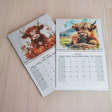 Load image into Gallery viewer, Highland Cow Calendar 2026