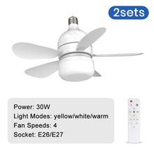 Load image into Gallery viewer, Ceiling Fan with Remote &amp; LED Light