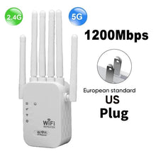Load image into Gallery viewer, Upgraded 6-Antenna WiFi Extender 1200Mbps
