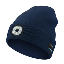 Load image into Gallery viewer, Bluetooth Beanie with LED Light &amp; Removable Speakers