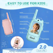 Load image into Gallery viewer, Rechargeable Video Walkie Talkies for Kids 1 Pair